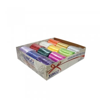 FITILHO DECORATIVO LISO 5mm X 50m Caixa 12 Rolos SORTIDO