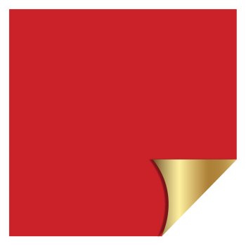 POLI DUPLA FACE METAL VERMELHO OURO 69cmX69cm 25un