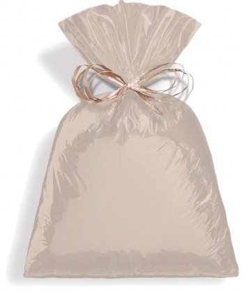 SACO PEROLIZADO PRESENTE LISO 20cm x 29cm Pacote 50 Peças NUDE