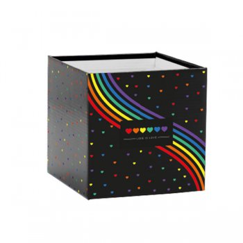 CACHEPOT PAPER QUADRADO PRIDE Pote 15 (15cm x 15cm x 15cm) Pacote 10 Peças .