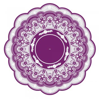 POLI REDONDO ÁRIA Ø 48cm Pacote 50 Folhas ROXO