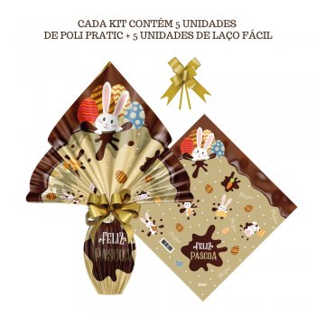 AUTOSSERVICO PRATIC CHOCOLAT OURO 24cmx24cm 5un