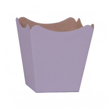 CACHEPOT PAPER . LISO Pote 15 (16cm x 17cm x 11cm) Pacote 10 Peças AMETISTA