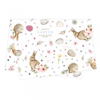 PAPEL DE SEDA DECORADO PÁSCOA HOPE 50cm x 70cm Pacote 50 Folhas .