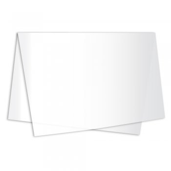 POLI MATTE SUJINHO LISO 49cm x 69cm Pacote 50 Folhas BRANCO