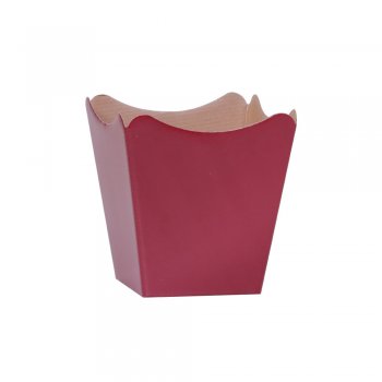 CACHEPOT PAPER . LISO Pote 11 (11cm x 11cm x 9cm) Pacote 10 Peças BORGONHA