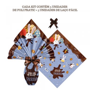 AUTOSSERVIÇO KIT PRATIC CHOCOLATIER 24cm x 24cm Conjunto 5 Peças AZUL