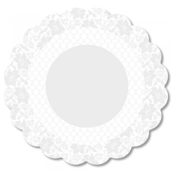 POLI REDONDO GABY Ø 48cm Pacote 50 Folhas BRANCO