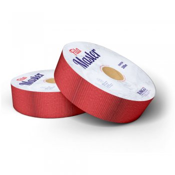FITA MASTER METALIZADA SATIN . 32mm X 100m 1 Rolo VERMELHA