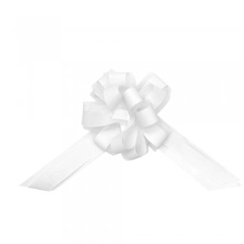 LAÇO FÁCIL PLUS TULE LISO . 50mm x 1,50m Pacote 5 Peças BRANCO