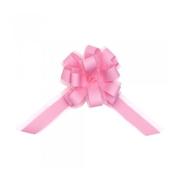 LAÇO FÁCIL PLUS TULE LISO . 50mm x 1,50m Pacote 5 Peças ROSA CLARO