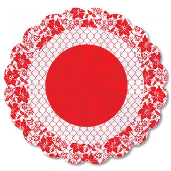 POLI REDONDO GABY Ø 68cm Pacote 50 Folhas VERMELHO