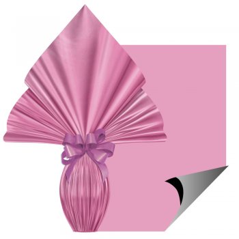 POLI METALIZADO PRATIC LISO 34cm x 34cm Pacote 25 Peças ROSA