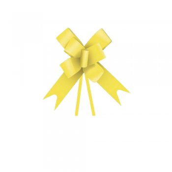 LAÇO FÁCIL LISO . 30mm x 50cm Pacote 10 Peças AMARELO