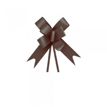 LAÇO FÁCIL LISO . 30mm x 50cm Pacote 10 Peças MARROM