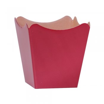 CACHEPOT PAPER . CD LISO Pote 15 (16cm x 17cm x 11cm) Pacote 10 Peças BORGONHA