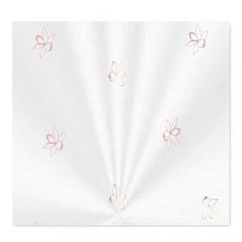 SACO TRANSPARENTE DECORADO FIORI 80cm x 89cm Pacote 25 Peças ROSA QUARTZ