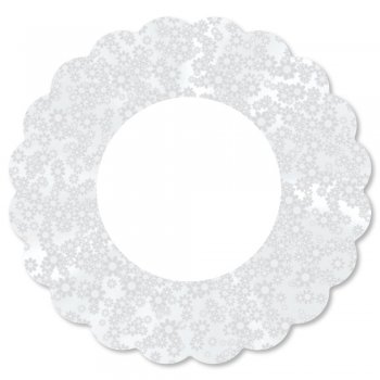 POLI REDONDO MINI Ø 38cm Pacote 50 Folhas BRANCO