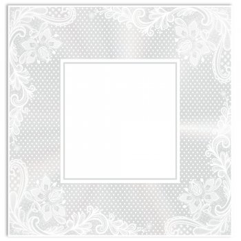 POLI QUADRADO ÍRIS 68cm x 68cm Pacote 50 Folhas BRANCO