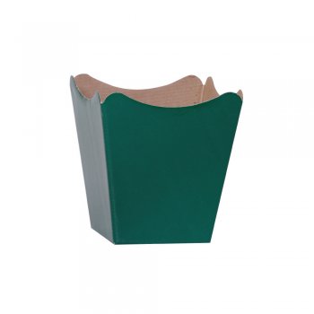 CACHEPOT PAPER . LISO Pote 11 (11cm x 11cm x 9cm) Pacote 10 Peças VERDE ESCURO