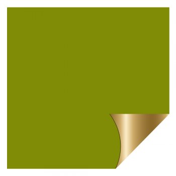 POLI DUPLA FACE METAL VERDE LIMAO OURO 69cmX69cm 25un