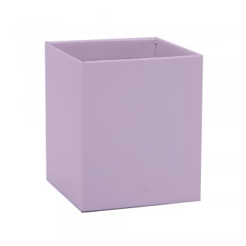 CACHEPOT PAPER QUADRADO LISO Pote 13 (13cm x 13cm x 17cm) Pacote 10 Peças MALVA