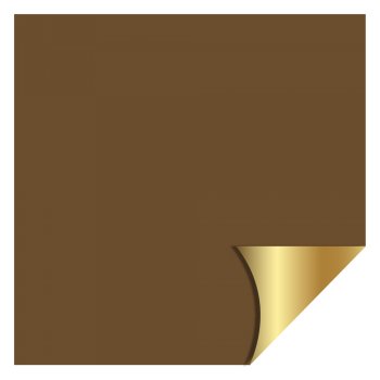 POLI DUPLA FACE METAL MARROM OURO 69cmX69cm 25un