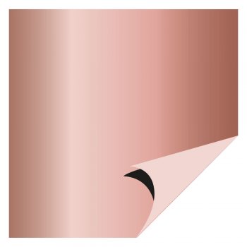 POLI PEROLIZADO DUPLA FACE LISO 69cm x 69cm Pacote 25 Folhas ROSE GOLD / ROSE GOLD