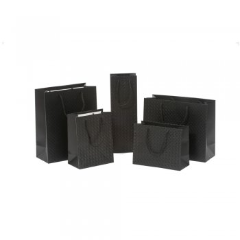 SACOLA LUXO BRIGITTE . 12X36CM 01 PEÇA PRETO