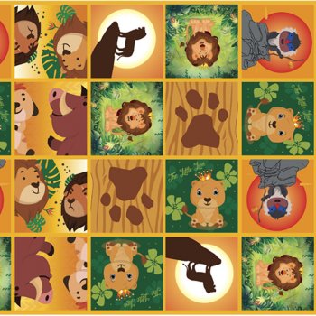 PAPEL DE PRESENTE DECORADO LEÃO 70cm x 100cm Pacote 20 Folhas