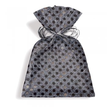 SACO METALIZADO PRESENTE MULTI POÁ 15cm x 22cm Pacote 50 Peças CHUMBO