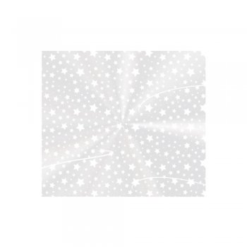 SACO TRANSPARENTE MULTIUSO ESTRELINHA 10cm x 15cm Pacote 100 Peças BRANCA