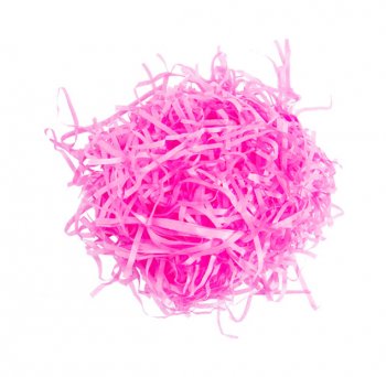 AUTOSSERVIÇO KIT PALHA SEDA CESTA LISO Pacote 100g ROSA