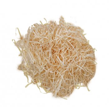 AUTOSSERVIÇO KIT PALHA MADEIRA CESTA . Pacote 100g NATURAL