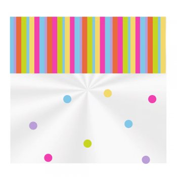 SACO TRANSPARENTE CESTA POÁ COLORS 80cm x 89cm Pacote 25 Peças .