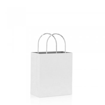 SACOLA KRAFT LISA . 13,5 X 16CM 10 PEÇAS BRANCA