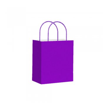 SACOLA KRAFT LISA . 13,5 X 16CM 10 PEÇAS LILÁS