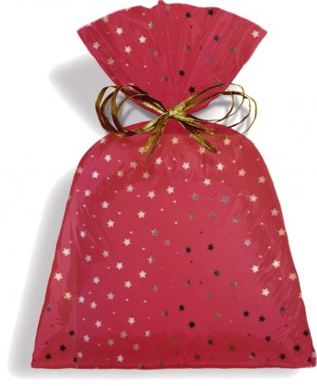 SACO METALIZADO PRESENTE CONSTELAÇÃO 15cm x 22cm Pacote 50 Peças .
