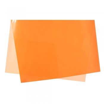 SUJINHO DECORADO NEON 49cm x 69cm Pacote 50 Folhas LARANJA