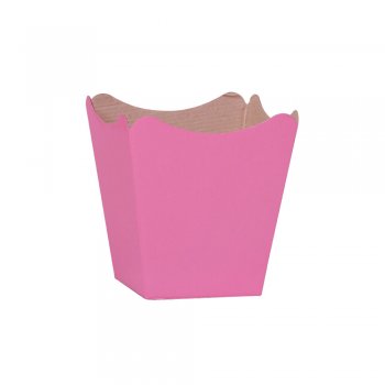 CACHEPOT PAPER . LISO Pote 11 (11cm x 11cm x 9cm) Pacote 10 Peças ROSÊ