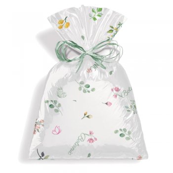 SACO PEROLIZADO PRESENTE BOTANIC 50cm x 69cm Pacote 50 Peças .