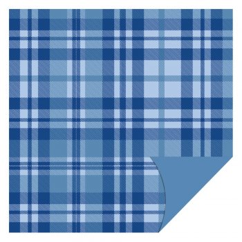 POLI PEROLIZADO 40mc DUPLA FACE GALES 69cm x 69cm Pacote 25 Folhas AZUL