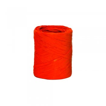 RAPHIA MASTER SINTÉTICA LISA . 100m 1 Rolo VERMELHO REAL R04