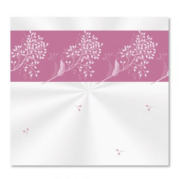 SACO TRANSPARENTE DECORADO CALLIE ROSE 80cm x 89cm Pacote 25 Peças .