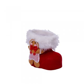 BOTA DE NATAL PARA BOMBOM . 14CM VERMELHO / GINGER BREAD