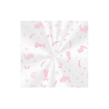 SACO TRANSPARENTE DECORADO CANDY 20cm x 29cm Pacote 100 Peças ROSA QUARTZ