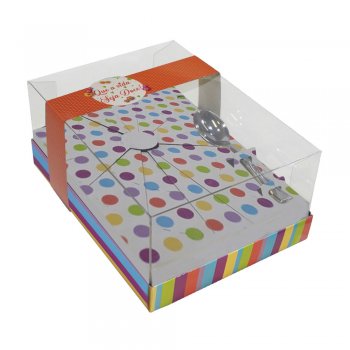 CAIXA OVO COLHER DESMONTADA . 5 PEÇAS 250g POÁ COLORS