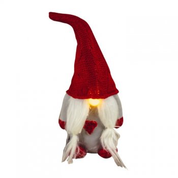 BONECA MAMÃE NOEL COM LED . 11X7X31CM BT1212 .