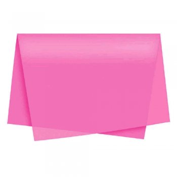 PAPEL DE SEDA LISO . 50cm x 70cm Pacote 100 Folhas ROSA ESCURO