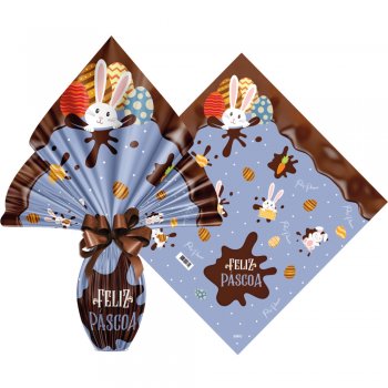 POLI METALIZADO PRATIC CHOCOLATIER 34cm x 34cm Pacote 25 Peças AZUL